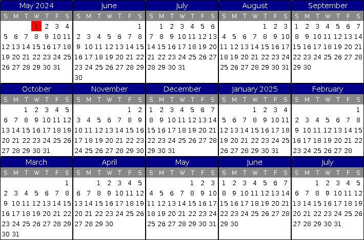 Villas de Costa Mar's Unit 10 Calendar